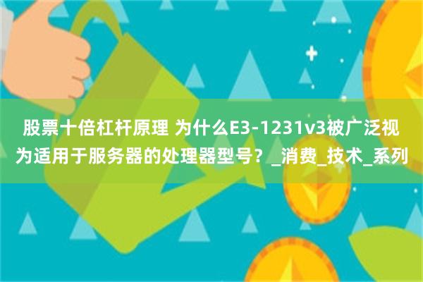 股票十倍杠杆原理 为什么E3-1231v3被广泛视为适用于服务器的处理器型号？_消费_技术_系列
